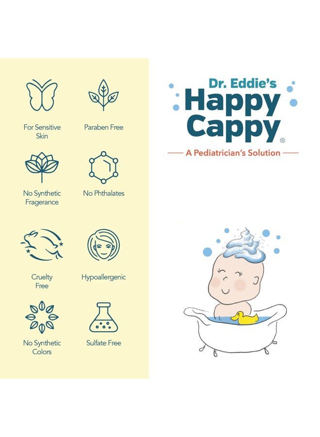 Happy Cappy Dr. Eddie's Daily Shampoo & Body Wash for Children, Soothes Dry, Itchy, Sensitive, Eczema Prone Skin, Dermatologist Tested, No Fragrance, No Dye, 8 Fl Oz - Image 3